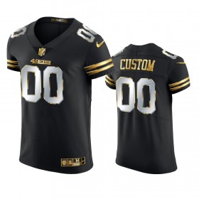 Miesten San Francisco 49ers NFL Pelipaita Custom Musta Golden Edition